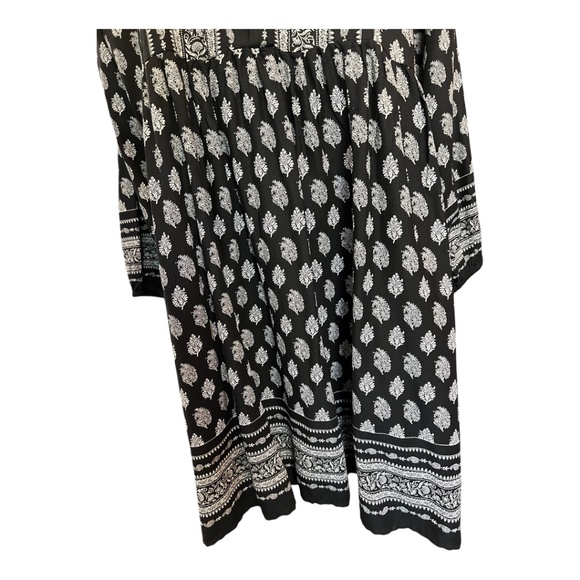🆕 👗 NWOT RELATIVITY Black & White Boho Dress | Size XL - Picture 3 of 9
